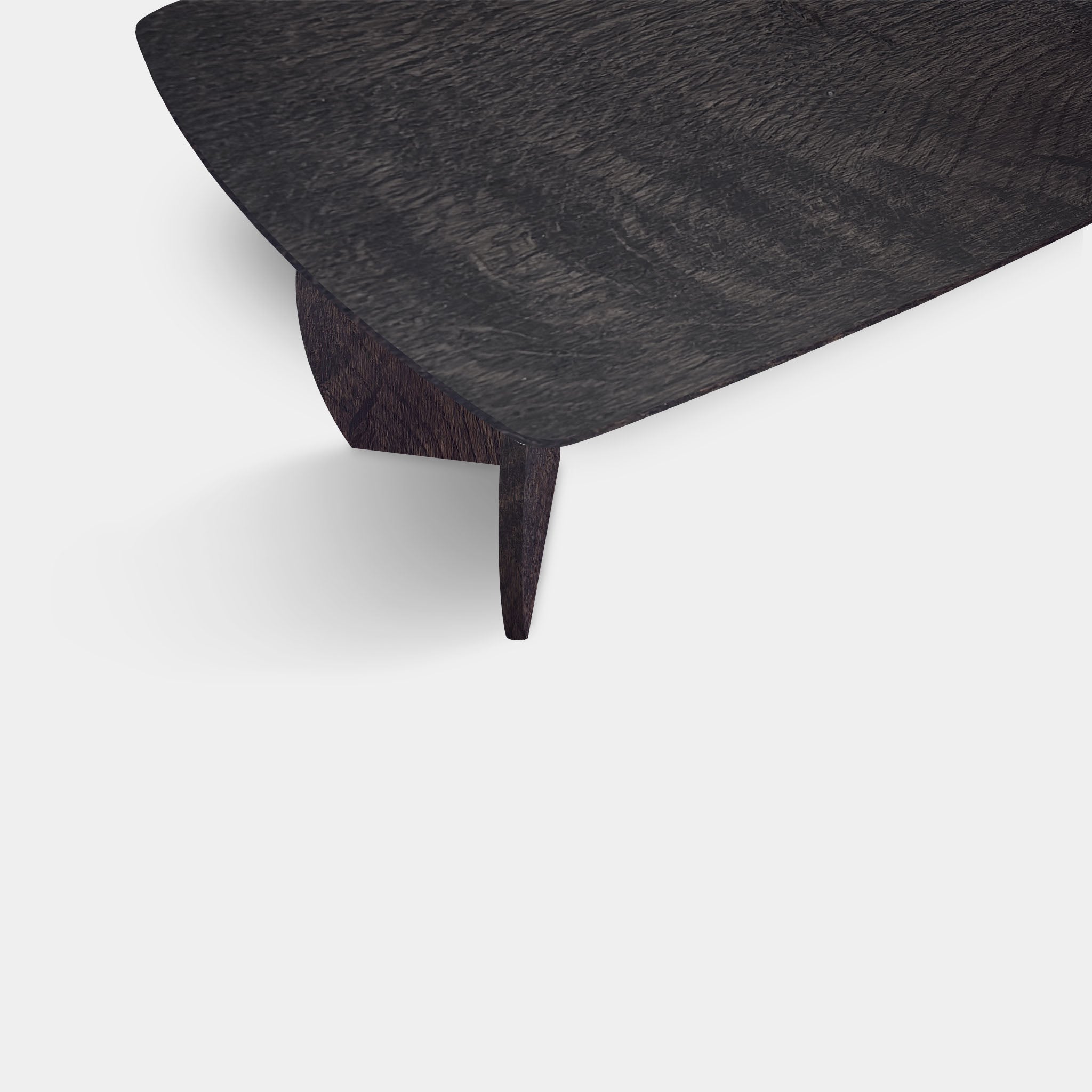 Tafel Deens Ovaal Eikenhout - Set Driehoek - Dark Grey