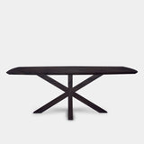 Tafel Deens Ovaal eikenhout - Matrix hout - Dark Grey