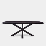 Tafel Deens Ovaal eikenhout - Matrix hout - Night Glow