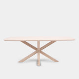 Tafel Deens Ovaal eikenhout - Matrix hout - onbehandeld
