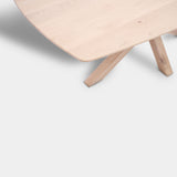 Tafel Deens Ovaal eikenhout - Matrix hout - onbehandeld