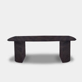 Tafel Deens Ovaal Eikenhout - Half Rond - Dark Grey