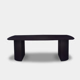 Tafel Deens Ovaal Eikenhout - Half Rond - Donker Eiken