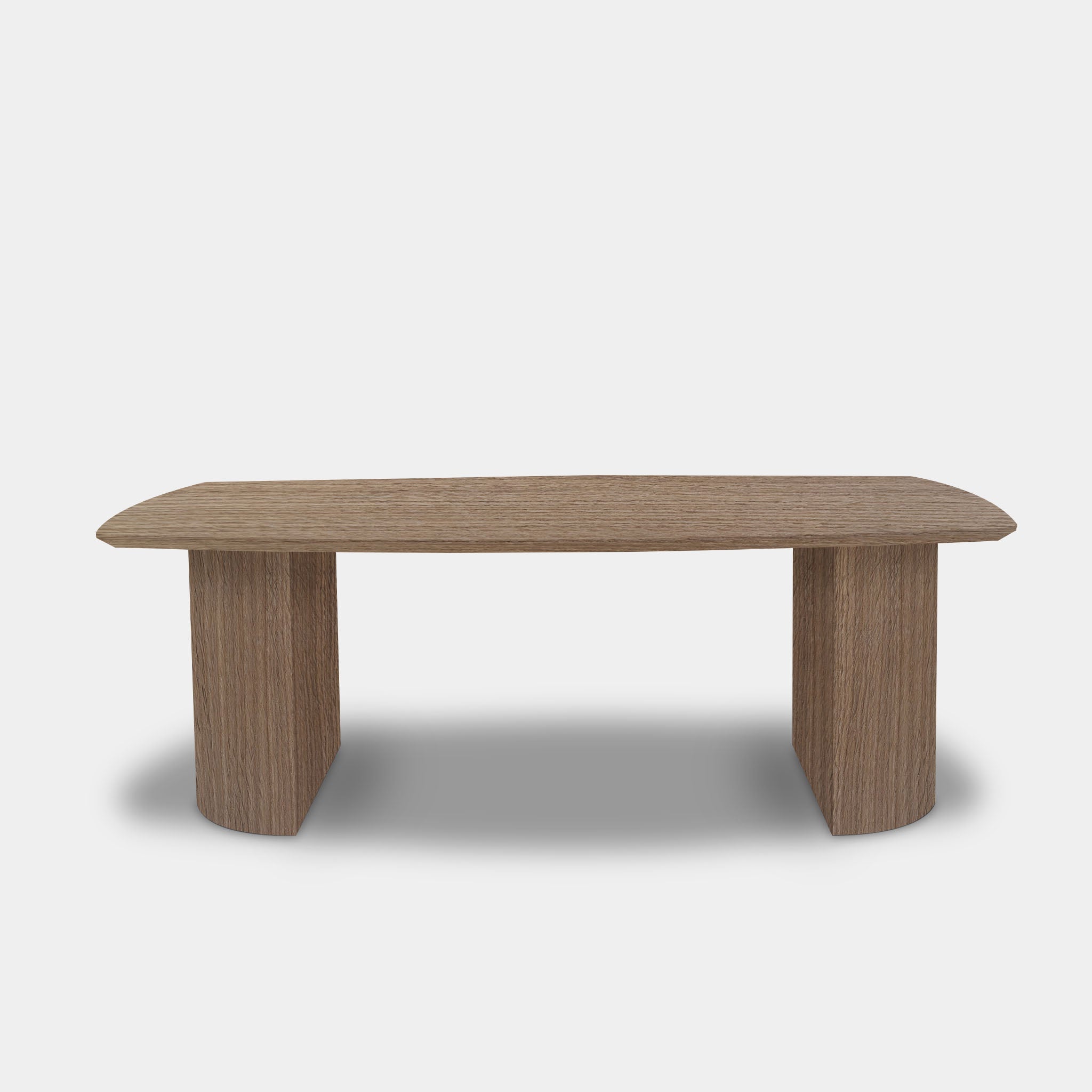 Tafel Deens Ovaal Eikenhout - Half Rond - Pura Natura