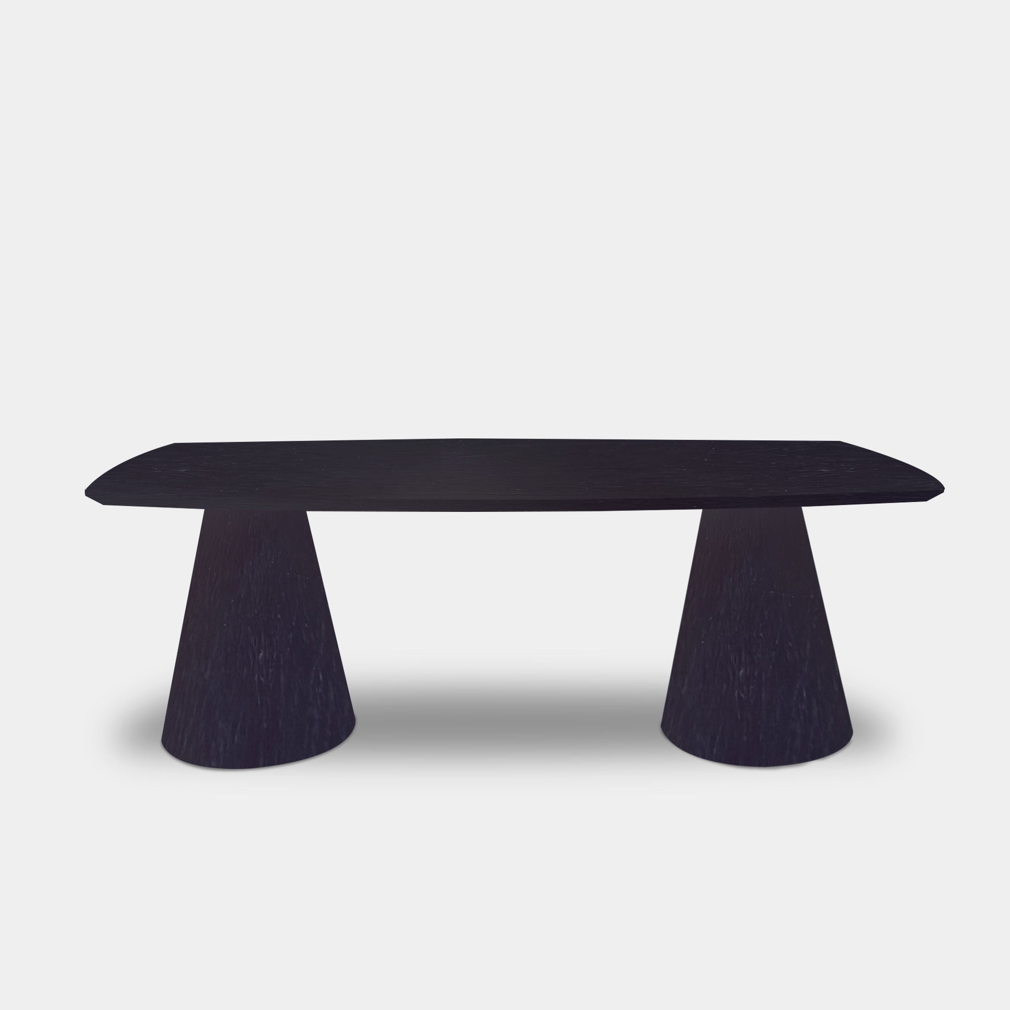 Tafel Deens Ovaal Eikenhout - Set Kegelpoot - Donker Eiken
