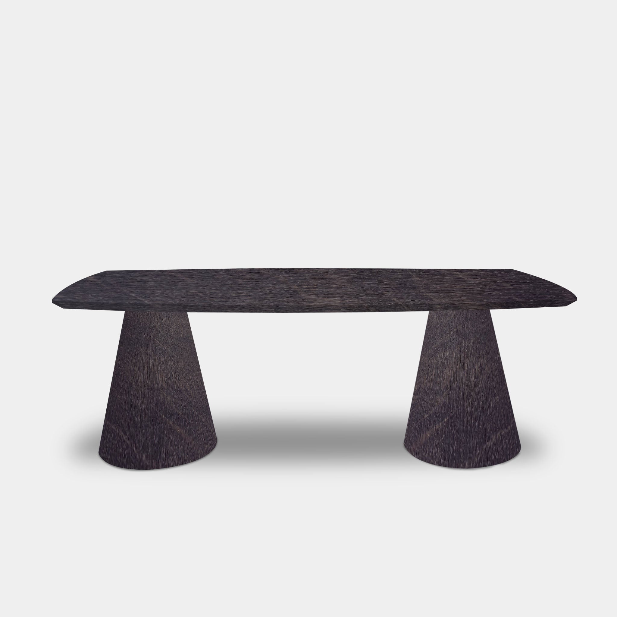 Tafel Deens Ovaal Eikenhout - Set Kegelpoot - Night Glow