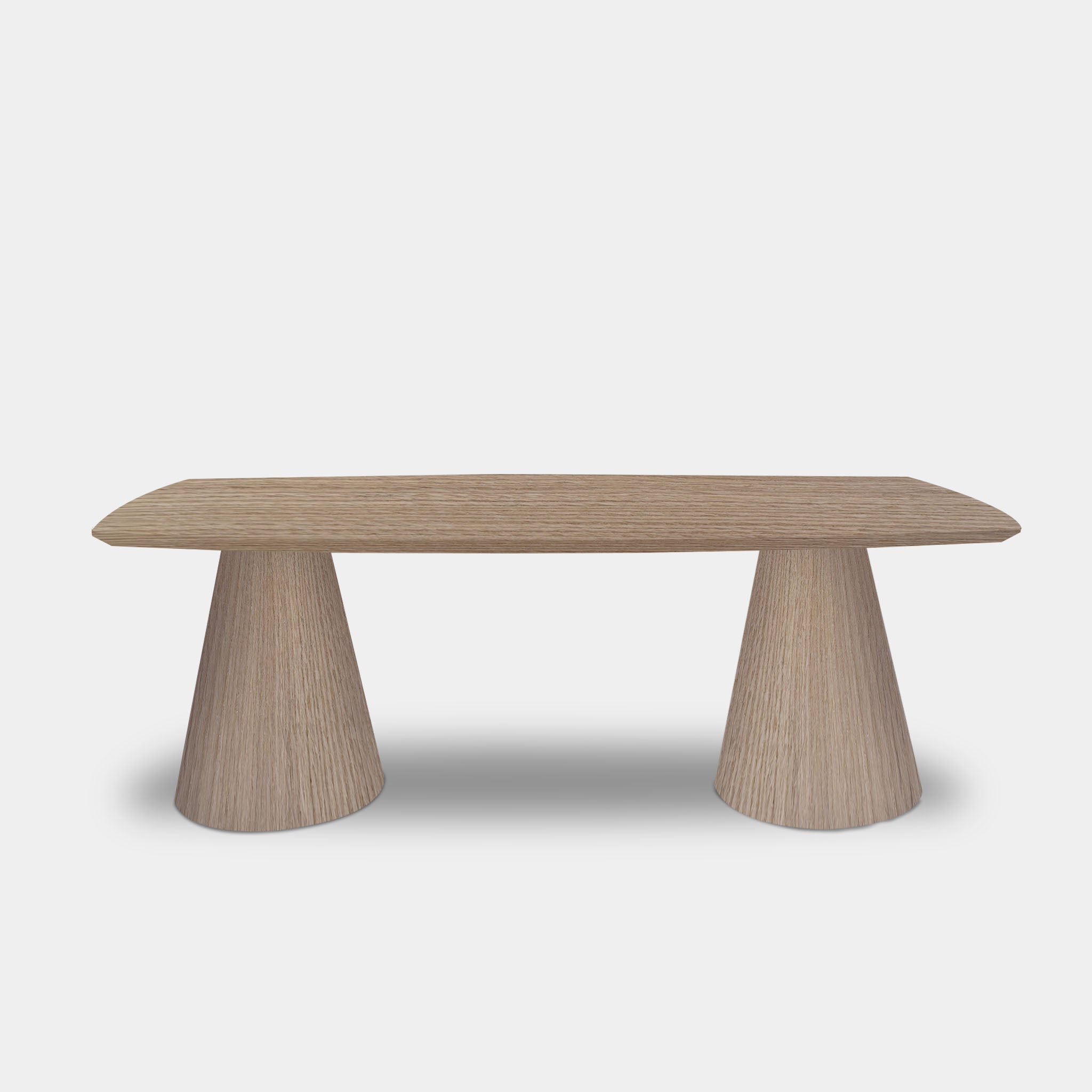 Tafel Deens Ovaal Eikenhout - Set Kegelpoot - Pura Natura