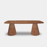 Tafel Deens Ovaal Eikenhout - Set Kegelpoot - Toscane 102
