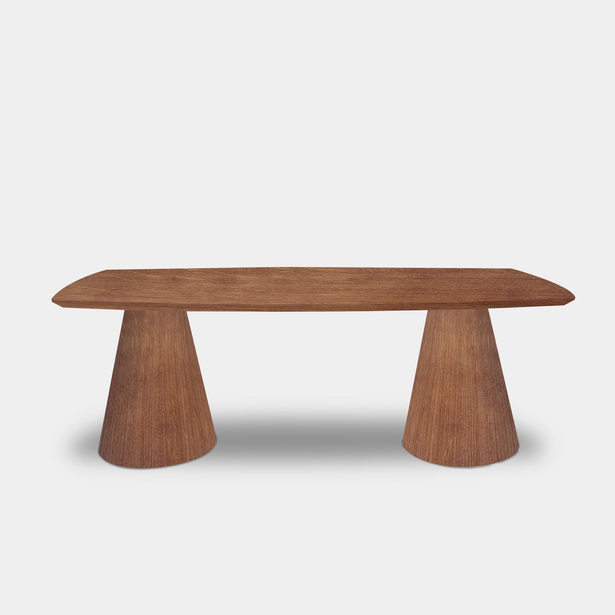 Tafel Deens Ovaal Eikenhout - Set Kegelpoot - Toscane 102