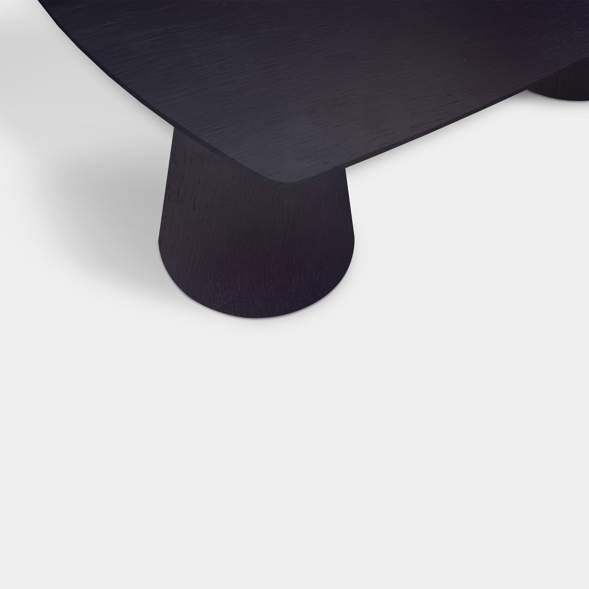 Tafel Deens Ovaal Eikenhout - Set Kegelpoot - Donker Eiken