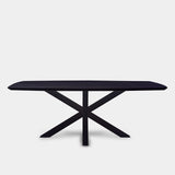 Tafel Deens Ovaal eikenhout - Matrix hout - Donker Eiken