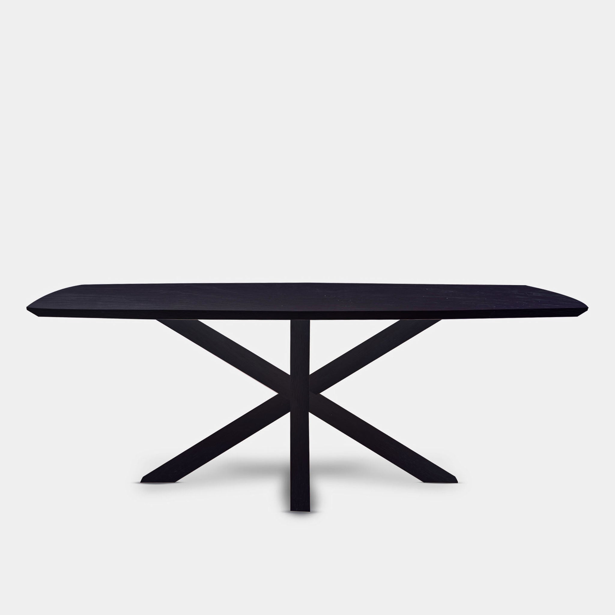 Tafel Deens Ovaal eikenhout - Matrix hout - Donker Eiken