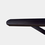 Tafel Deens Ovaal eikenhout - Matrix hout - Donker Eiken