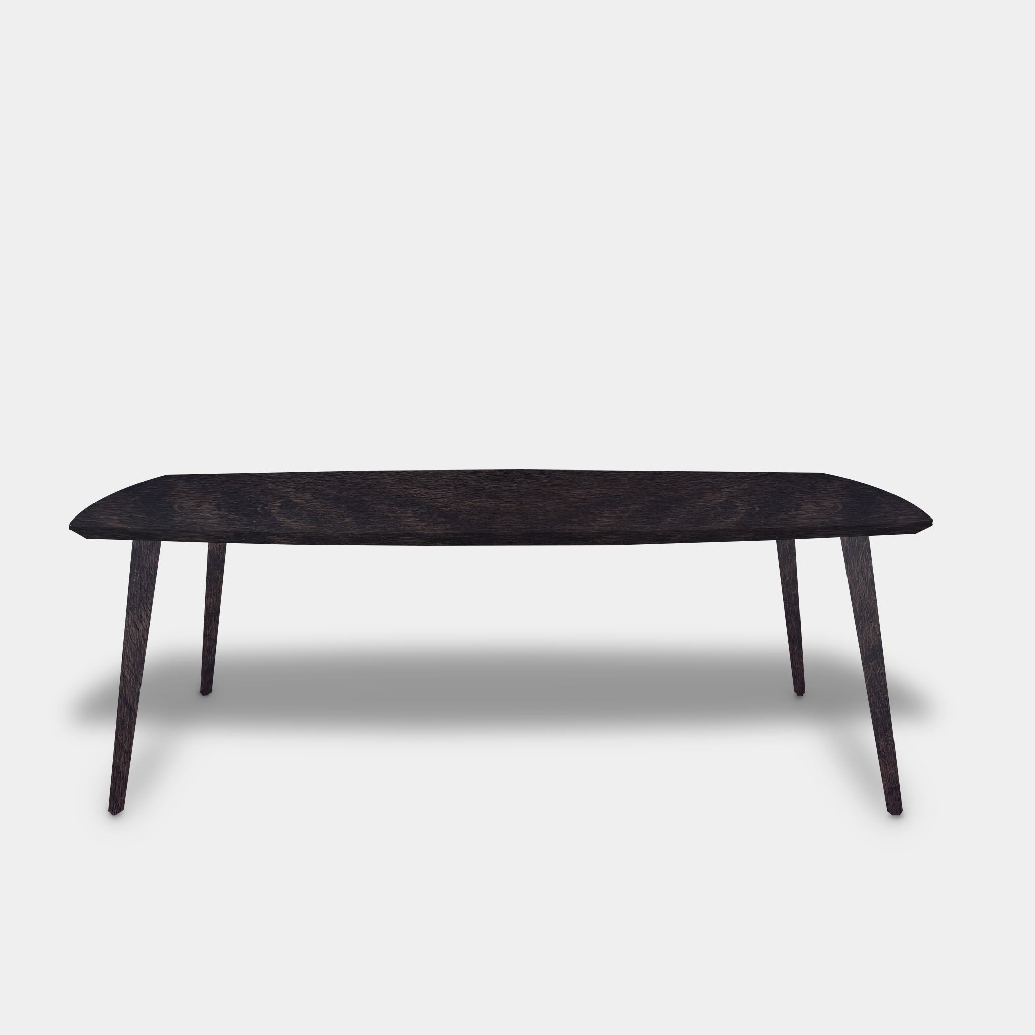 Tafel Deens Ovaal Eikenhout - Konisch - Dark Grey