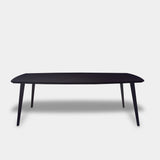 Tafel Deens Ovaal Eikenhout - Konisch - Donker EIken