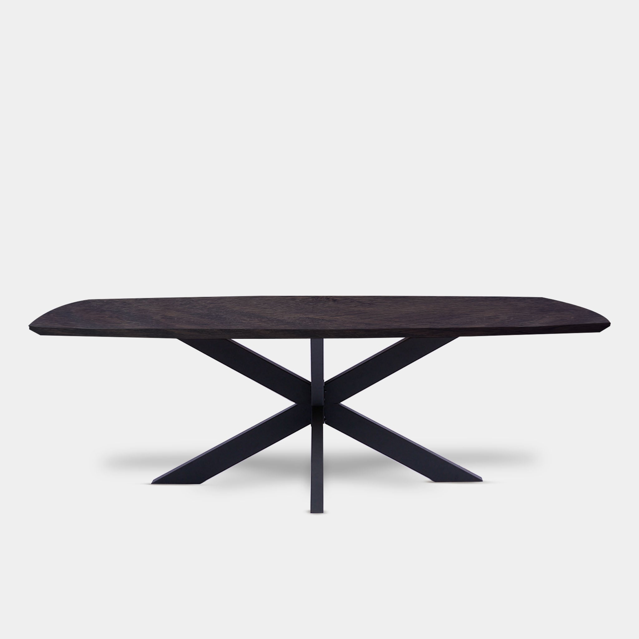 Tafel Deens Ovaal Eikenhout - Matrix XL- Dark Grey