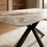 Eettafel Yori Deens Ovaal 160x90cm - Pandora Keramiek