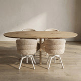 Tafel Feti - Plat ovaal - Matrix Hout Taps
