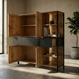 TPT Wandkast Boston - Massief Wild Eikenhout