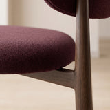 Japandi Eetkamerstoel Rin - Walnut & Purple