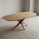 Deens Ovaal Eikenhout -  Matrix Hout Taps
