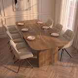 Tafel Liam - Deens Ovaal Deluxe - Massief Eikenhout