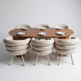 Tafel Plat Ovaal Eikenhout - Half Rond - Toscane 102