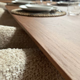 Tafel Plat Ovaal Eikenhout - Half Rond - Toscane 102