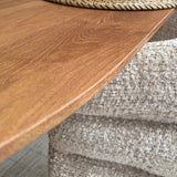 Tafel Plat Ovaal Eikenhout - Half Rond - Toscane 102