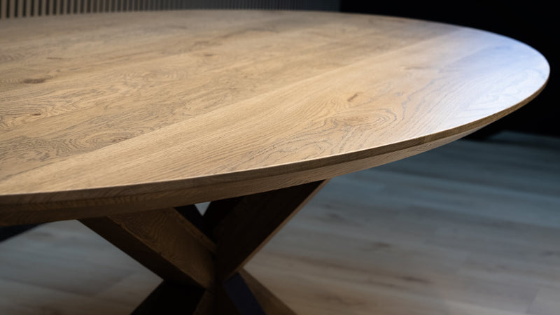 Table ovale en chêne - Matrix Wood - Cannelle