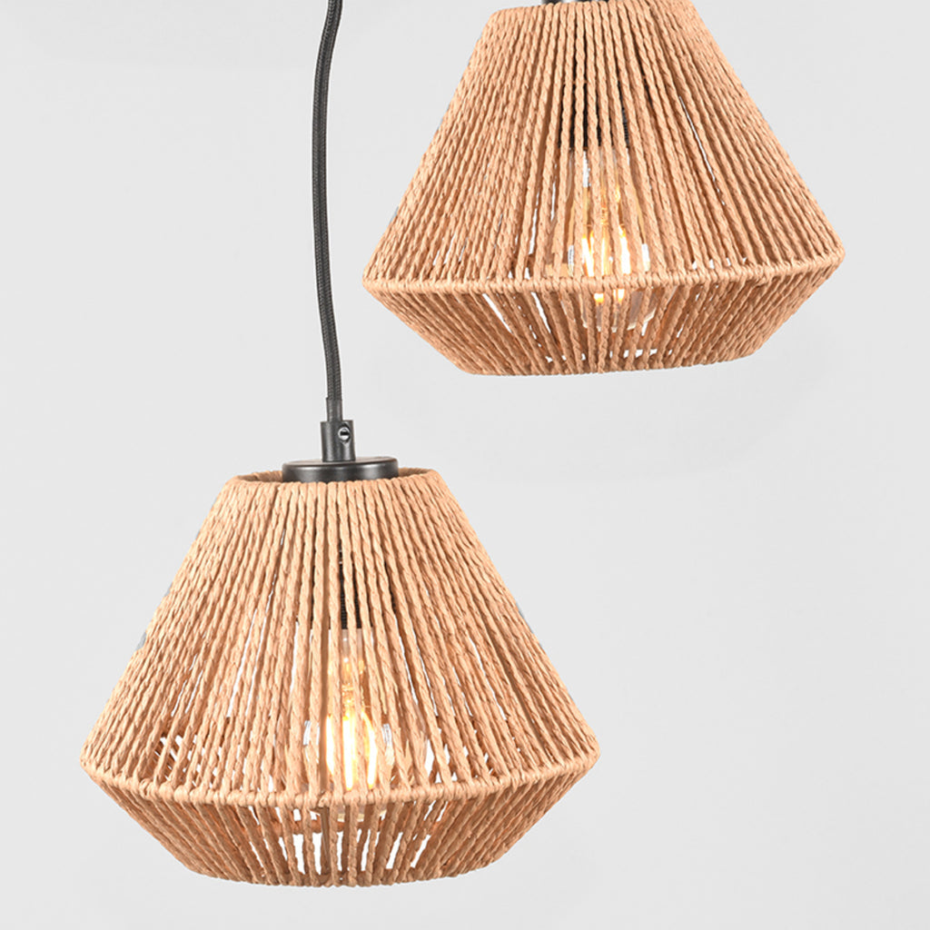 Hanglamp Ibiza - Naturel - Jute - 3-Lichts - Inrichting Op Maat