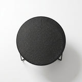 Salontafelset Mila Grijs Glas Rond