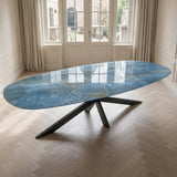 XL Tafel Carol - Deens Ovaal - Kwartsiet