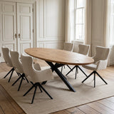 Tafel Nico - Ovaal - Massief Eikenhout