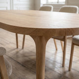 Black Friday Tafel Kati - Plat Ovaal - Massief Eikenhout
