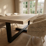 Tafel Dominicus - Rechthoekig - Massief Eikenhout
