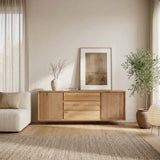 Dressoir Miami - Hangend - Massief Wildeiken