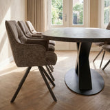 Black Friday Tafel Dana - Plat Ovaal - Massief Eikenhout