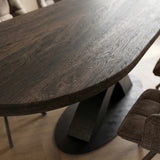 Black Friday Tafel Dana - Plat Ovaal - Massief Eikenhout