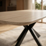 Eettafel Yori Deens Ovaal 160x90cm - Baroque Beige Keramiek