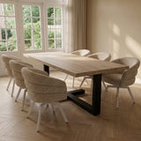 Tafel Dominicus - Rechthoekig - Massief Eikenhout