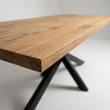 Tafel Daisy - Rechthoekig - Massief Eikenhout