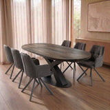 Tafel Dana - Plat Ovaal - Massief Eikenhout