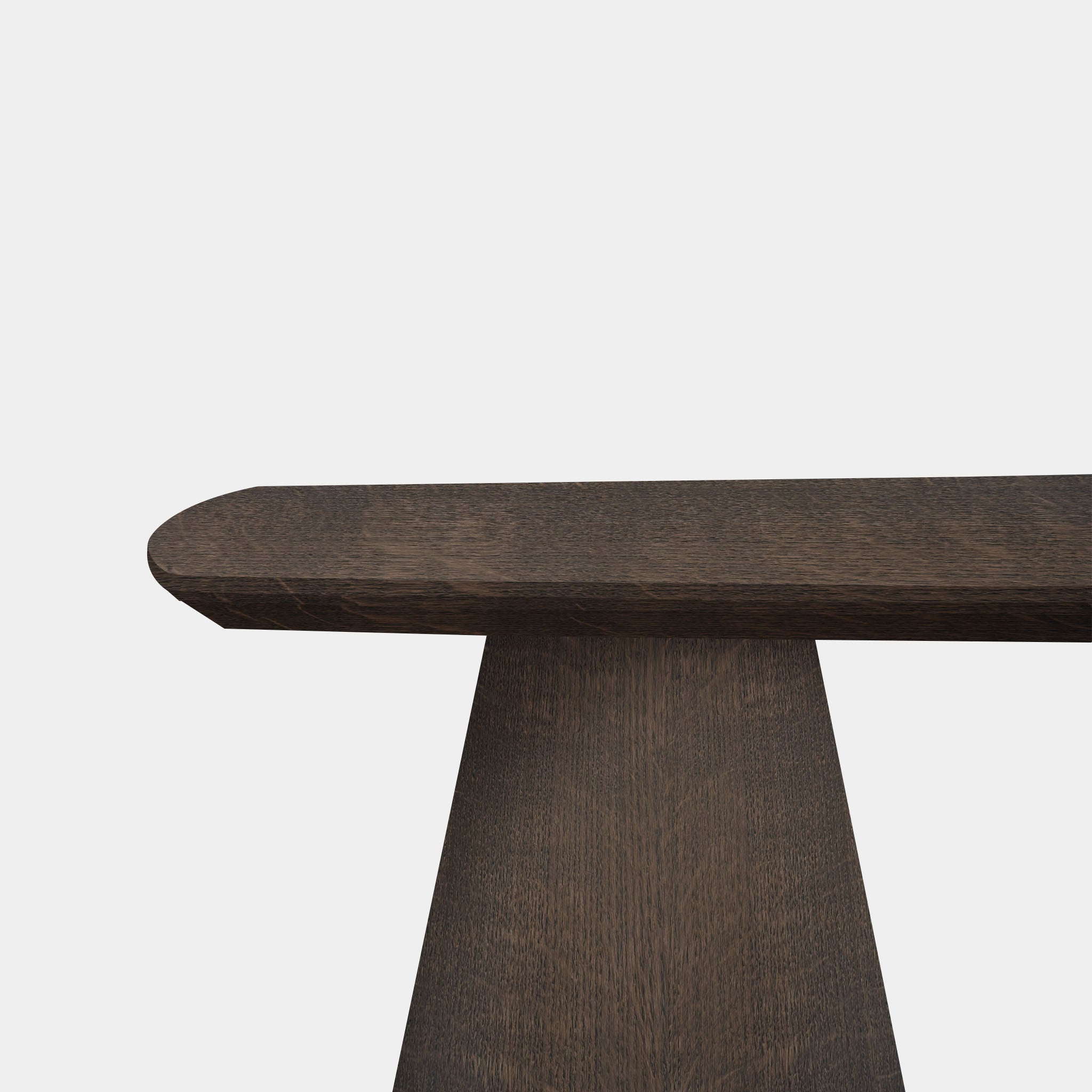 Tafel Deens Ovaal Eikenhout - Set Kegelpoot - Zand