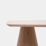 Tafel Deens Ovaal Eikenhout - Set Kegelpoot - Onbehandeld