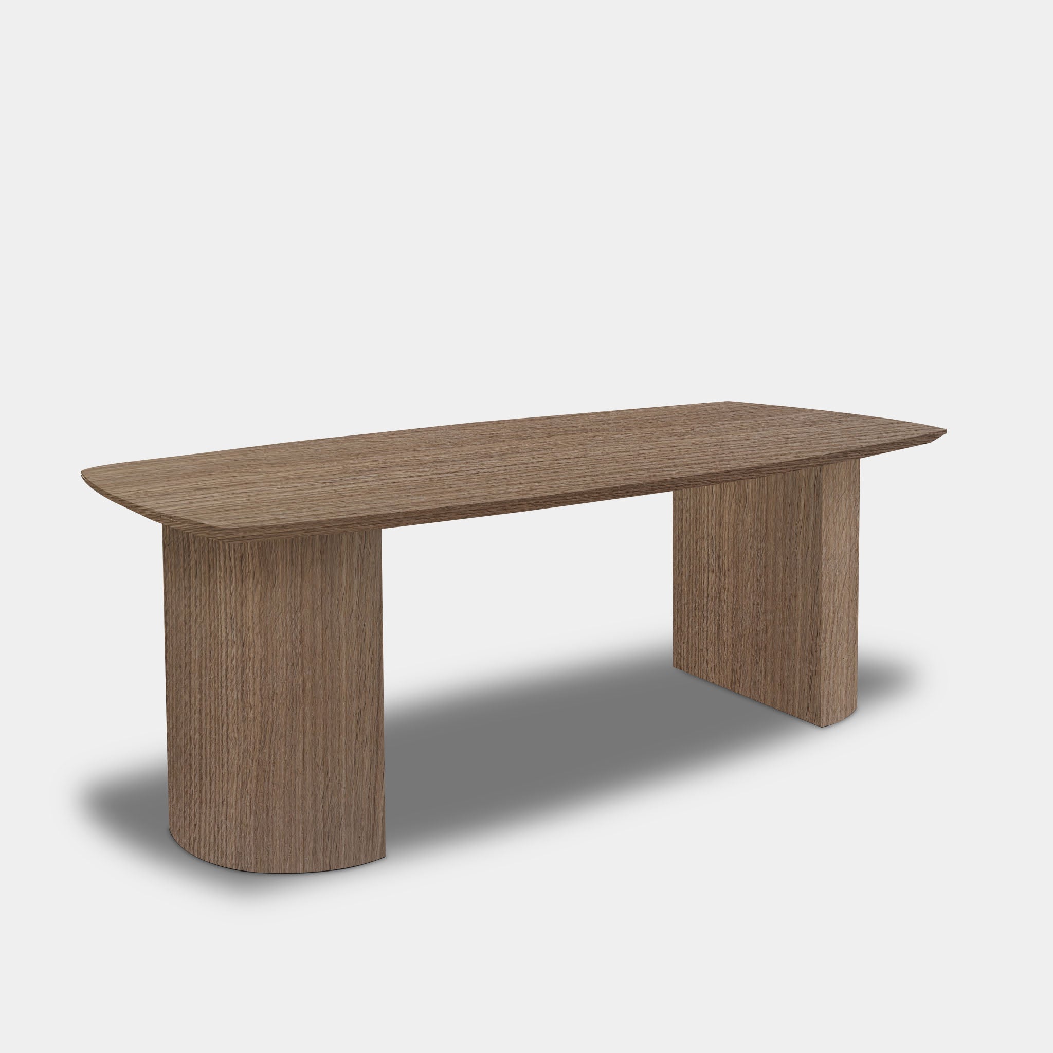 Tafel Deens Ovaal Eikenhout - Half Rond - Pura Natura