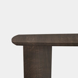 Tafel Deens Ovaal Eikenhout - Half Rond - Zand