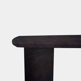 Tafel Deens Ovaal Eikenhout - Half Rond - Dark Grey