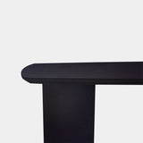 Tafel Deens Ovaal Eikenhout - Half Rond - Donker Eiken