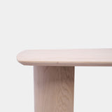 Tafel Deens Ovaal Eikenhout - Half Rond - Onbehandeld